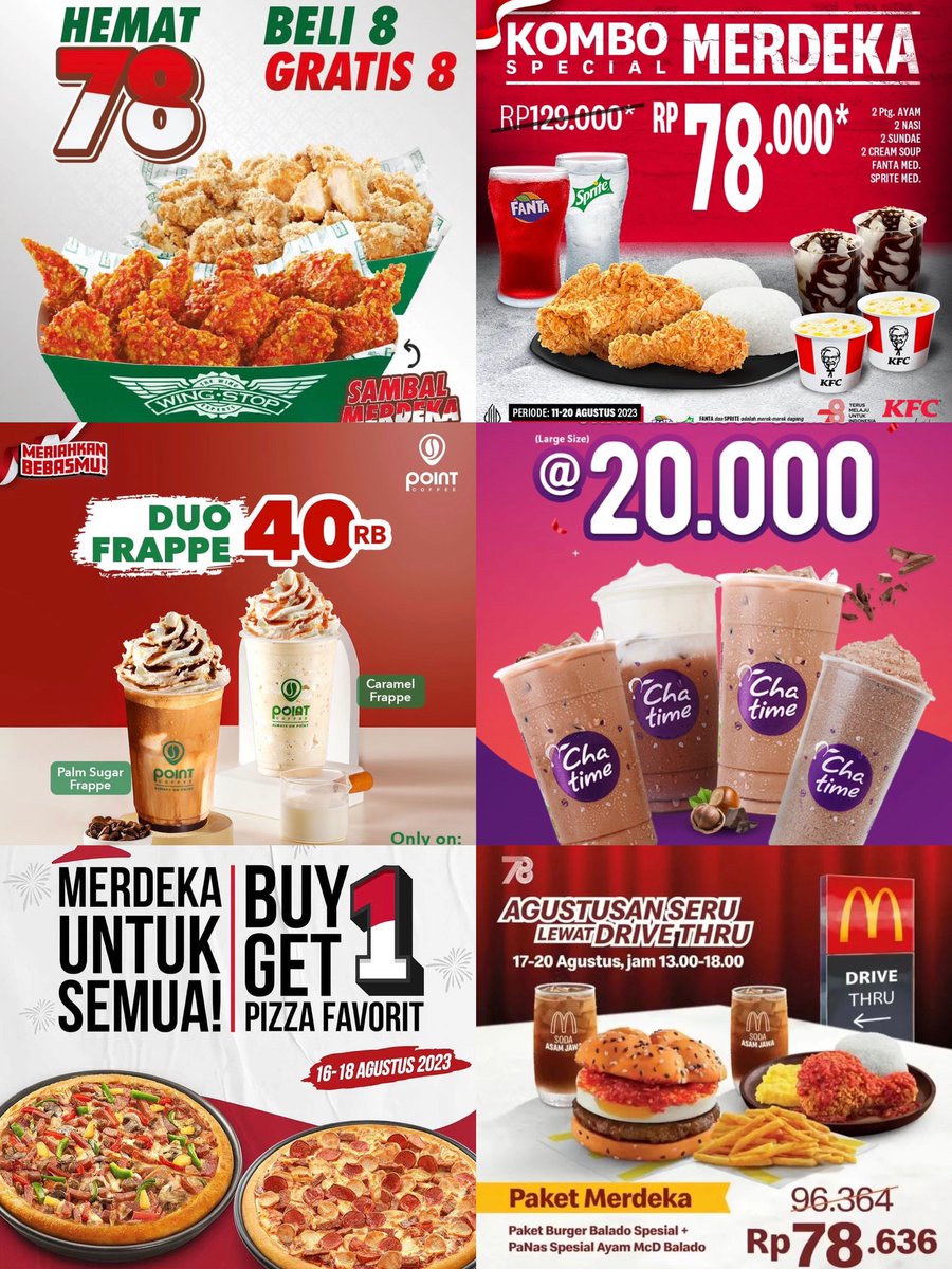 Racunkudishopee's tweet image. DISKON MAKANAN &amp;amp; MINUMAN PROMO HARI KEMERDEKAAN INDONESIA

A thread