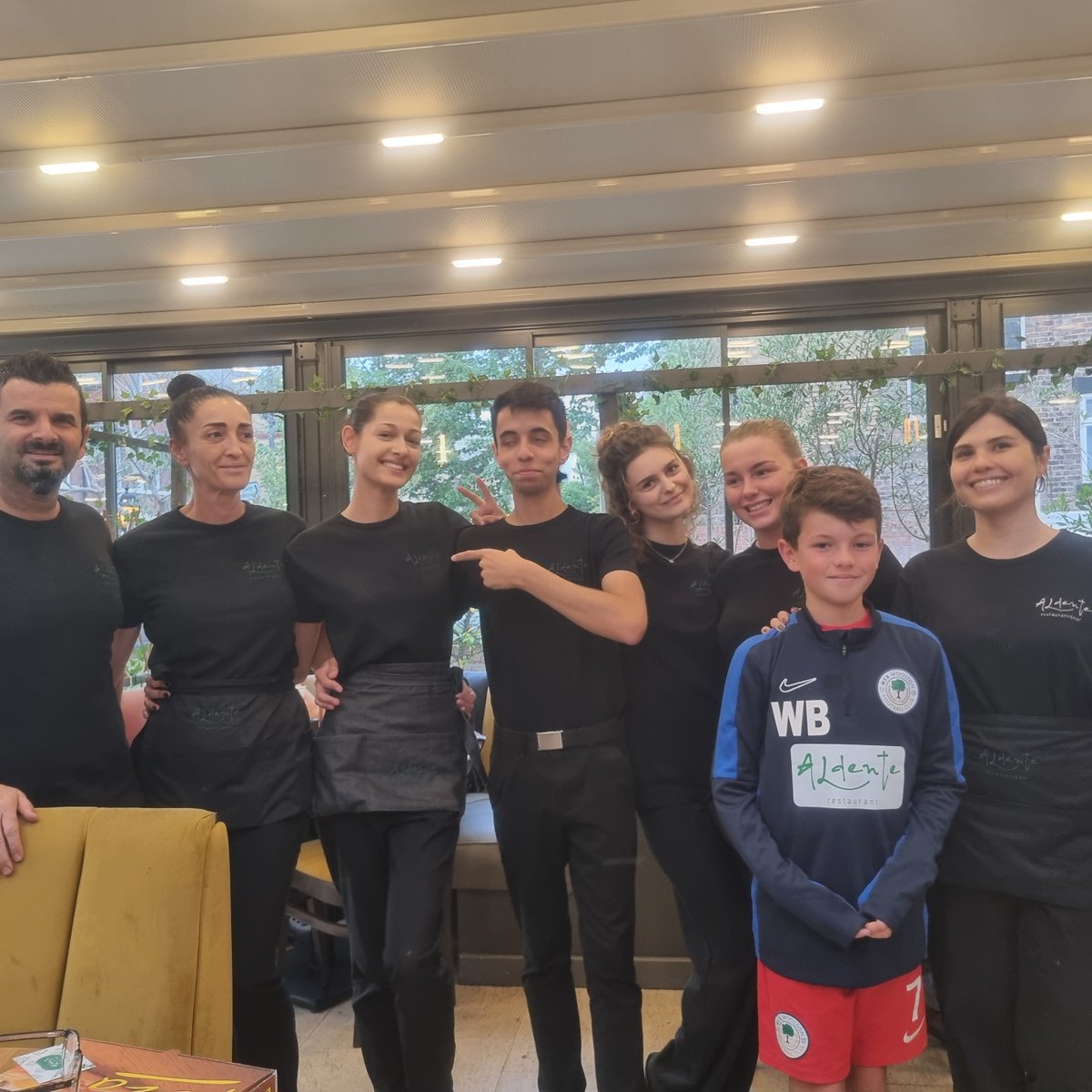 What a great weekend of pre-season activities! Our first international friendly brought a well battled 1-0 victory and our sponsors aldenterestaurant.co.uk seemed very pleased with our drill tops modelled by Captain Will