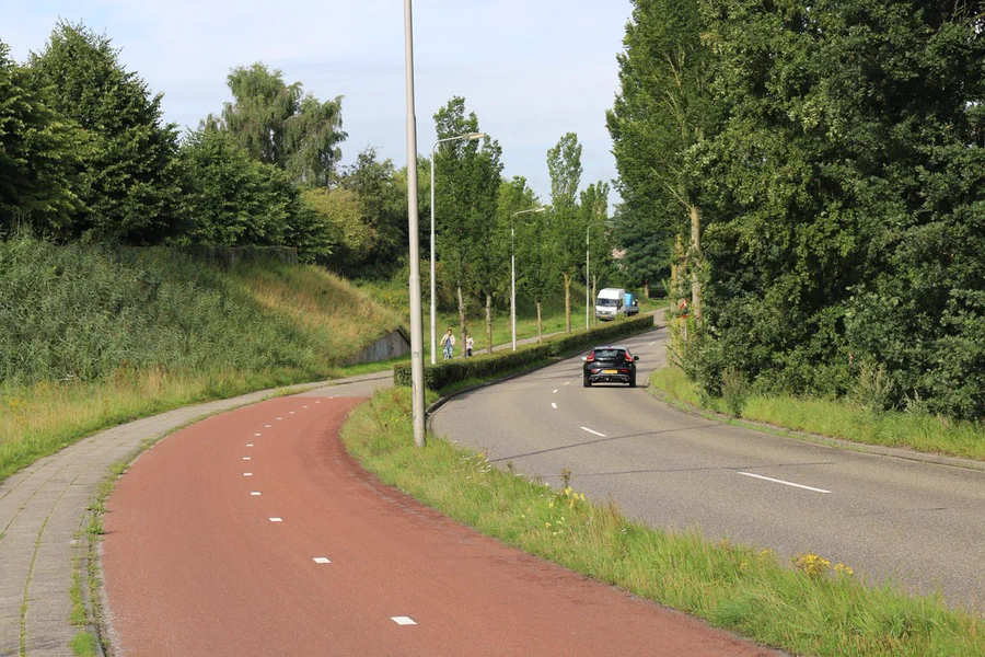 The Netherlands.
Where the bike paths are as wide as the roads.