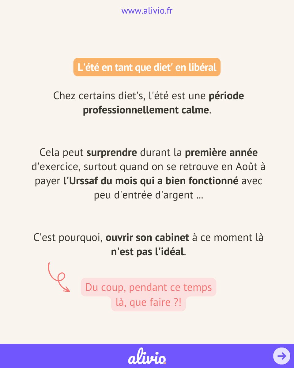 alivio_app's tweet photo. Comment optimiser le vide de la période estivale ?

#alivioapp #aliviopro #dietetique #dieteticienne #dieteticien #btsdiet #btsdietetique #nutritionniste #nutrition #diet #alimentation #healthtech #maladiechronique #pathologie #sante #dieteticiennenutritionniste https://t.co/o8VhEG9CcC