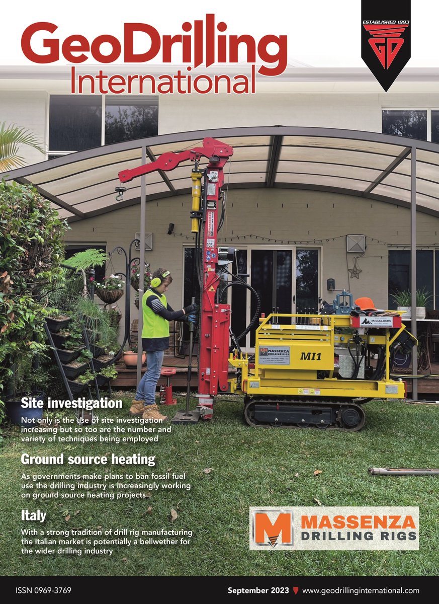 GeoDrilling's tweet image. GDI subscribers will soon be receiving the September 2023 print issue, now available to read online - lnkd.in/dJeXuZb

To subscribe simply go to bit.ly/3gR2RXD

#Aspermont #PrintMagazine #NewIssue #Automation #SiteInvestigation #GroundSourceHeating #Italy