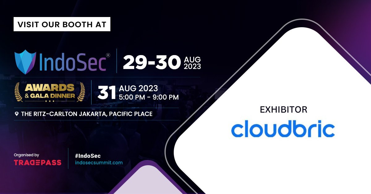 cloudbric's tweet photo. ⏳ Just 2 weeks left until Indosec 2023!
Dive into the latest in cybersecurity with Cloudbric.
Gain insights from experts you can't afford to miss.
Let's connect at the event! 🌐
#Cloudbric #IndoSec #Tradepass #Cybersecurity #CloudWAF #SecurityExperts https://t.co/nQVg9c1oT4