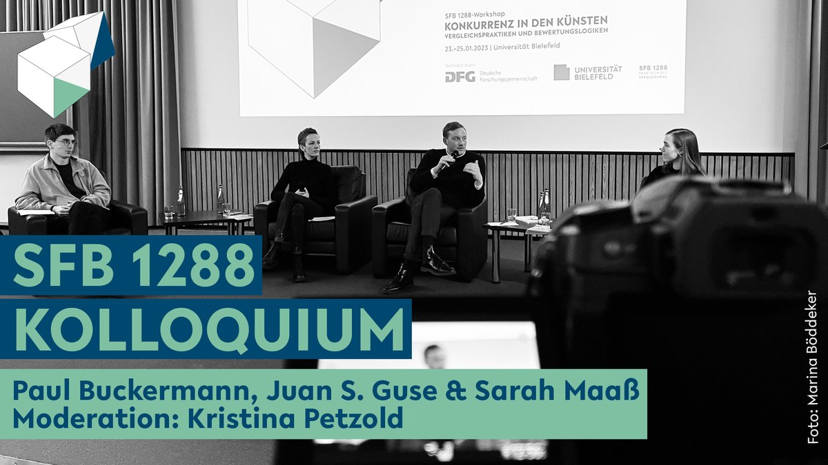 🎥 #PaulBuckermann, #JuanSGuse und #SarahMaaß diskutieren im SFB 1288-Kolloquium über 'Konkurrenz in den Künsten'. Moderation: #SFB1288-Mitglied @Kristina_Ptzld. #Vergleichspraktiken #SFB1288Kolloquium #Konkurrenz #Künste @dfg_public ➡️Jetzt ansehen: youtu.be/99BHMzLOy_8