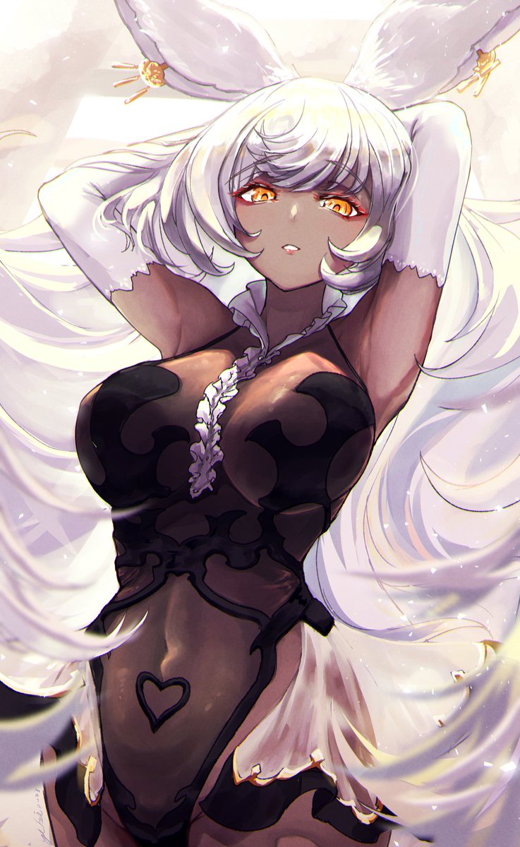 グラブル「#グラブル  マコラ 次は花菖蒲スキンを描います」|YukariArtworkのイラスト