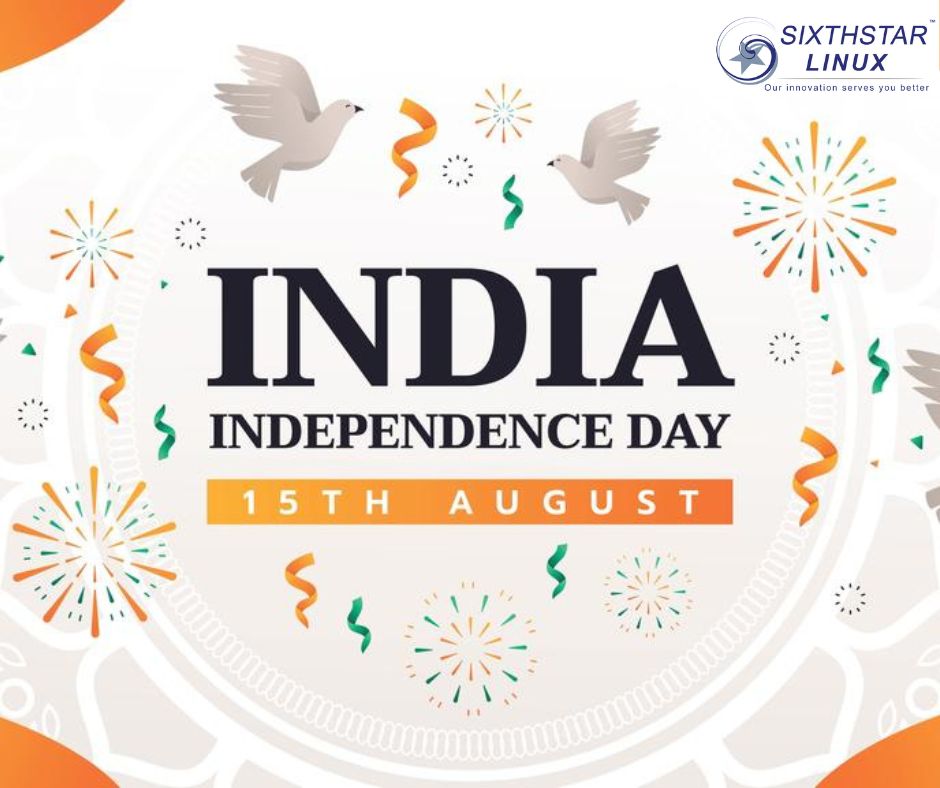 SixthStarLinux's tweet image. Wishing you a Glorious Independence Day from SSLinux Institute! 🇮🇳📚
Join us in celebrating this journey of progress
Learn more: bit.ly/3opRLmc

#IndependenceDay #SSLinuxInstitute #EmpoweringThroughEducation #DigitalIndia #ProudToBeIndian #SkillsForSuccess