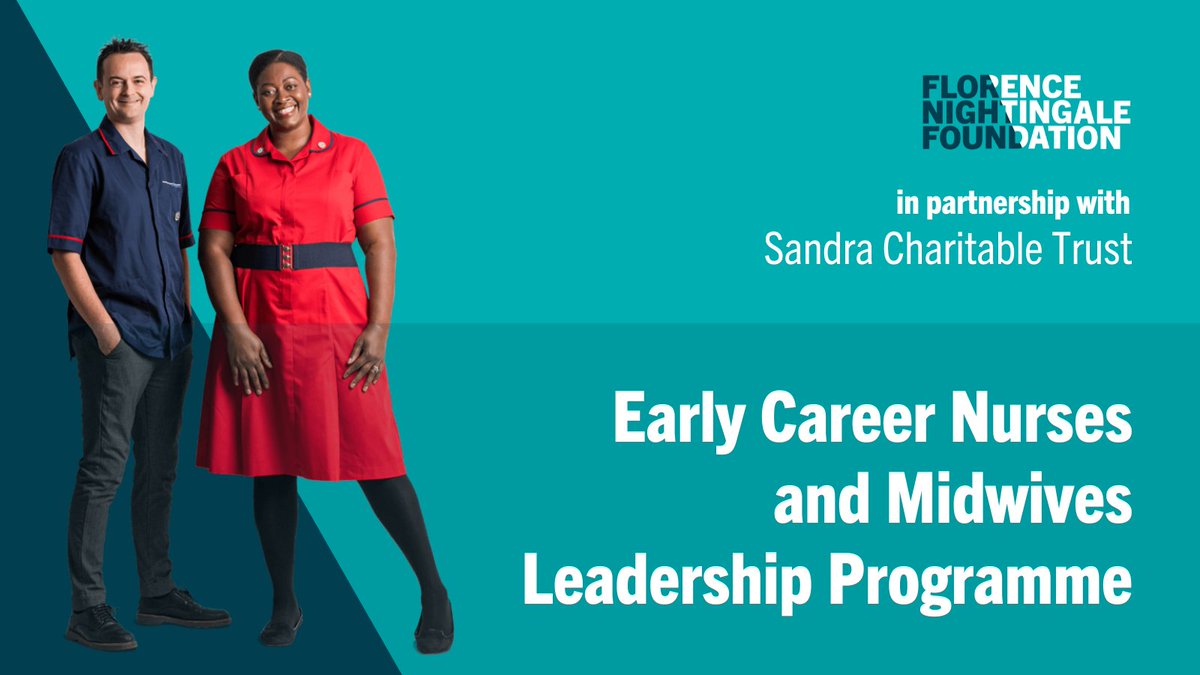 🥳We are delighted that our Leadership Programme for Early Career #Nurses + #Midwives is now OPEN for applications! The programme is kindly funded by the Sandra Charitable Trust. Find out more➡️ tinyurl.com/yywx8nbs Please do share with your colleagues. #TeamFNF