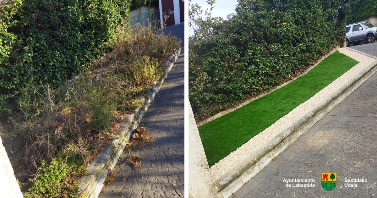 Seguimos avanzando con el embellecimiento de diferentes rincones, ejecutando actuaciones que además supondrán una mínima inversión en mantenimientos.