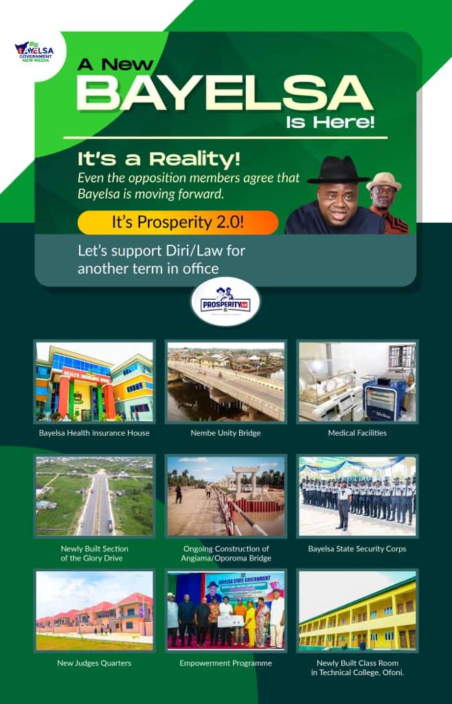 MoniMike8's tweet photo. Gov. Douye Diri of Bayelsa State is changing the Narrative. In the last three years, he has embarked on critical infrastructure across the 8 local Government Areas in the state including Yenagoa the capital city of bayelsa state. @govdouyediri https://t.co/MTvo7dDwCa
