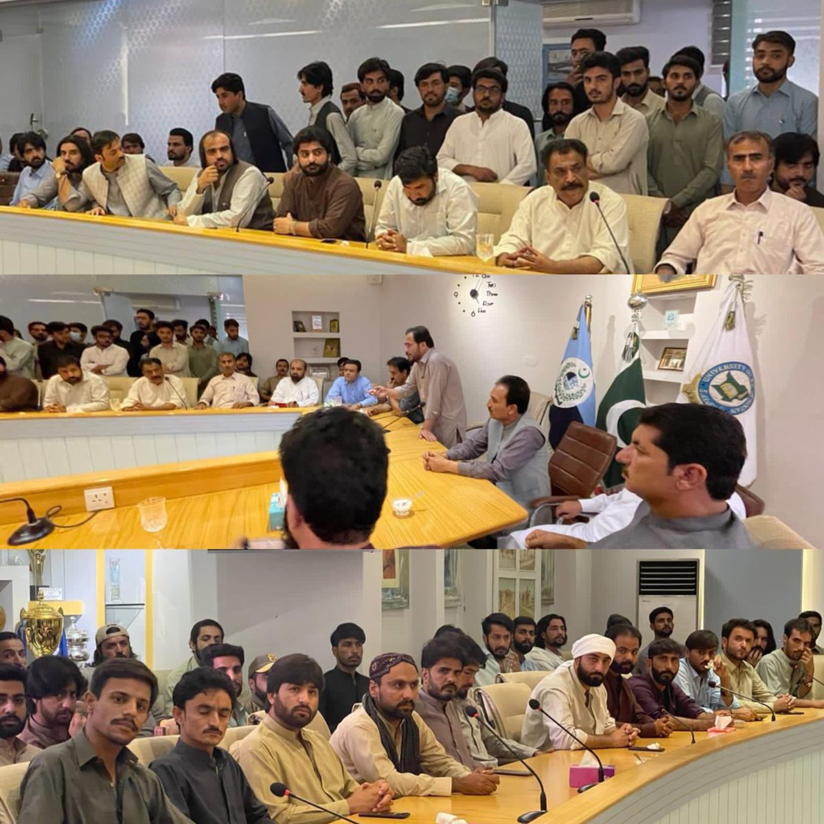 Bso اور pso کی قیادت نے جس دانشمندی کا مظاہرہ کیا با حیثیت سیاسی کارکن مجھے انکے بردباری اور دانشمندی اور اخلاص پرفخر ہے، مین پشتون اسٹوڈنٹس فیڈریش اور پیپلز اسٹوڈنٹ فیڈریشن کے صدر صاحبان کو بھی سلام پیش کرتا ہوں کے بلوچستان یونیورسٹی کے مسلے پر دن رات ہمارے ساتھ کام کرتے رہے 1/2