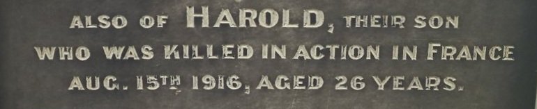 #RememberedHere
Harold Harrison
Killed in action in France 13 August 1916
Aged 26

#WathCemetery #WathUponDearne #Rotherham

#WW1 #LestWeForget

Online records via m.facebook.com/story.php?stor…