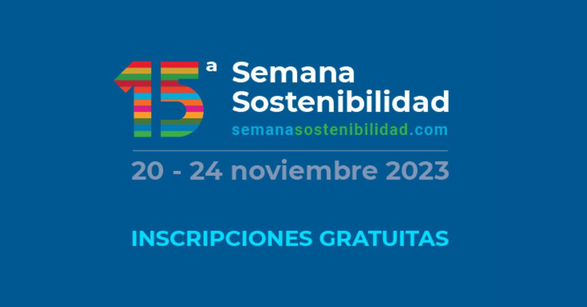 🚨 ¡Vuelve la Semana de la Sostenibilidad, del 20 al 24 de noviembre de 2023!

Muy pronto más novedades sobre el programa de la 15ª Semana de la Sostenibilidad 🔝

📌 Inscríbete aquí: semanarsc.org

#SemanaSostenibilidad #Sostenibilidad #RSC #SemanaRSC
