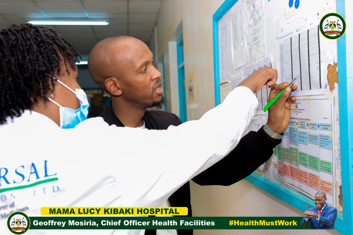 PSMedia_ke's tweet photo. As directed by H.E GovernorSakaja Johnson,his Chief Officer of Health Facilities, Geoffrey Mosiria, conducted an impromptu visit at Mama Lucy Kibaki Hospital to assess the status of the facility and identify areas that required support or improvement.#HealthMustWork @Hon_Mosiria https://t.co/zQgdPiq7Vv