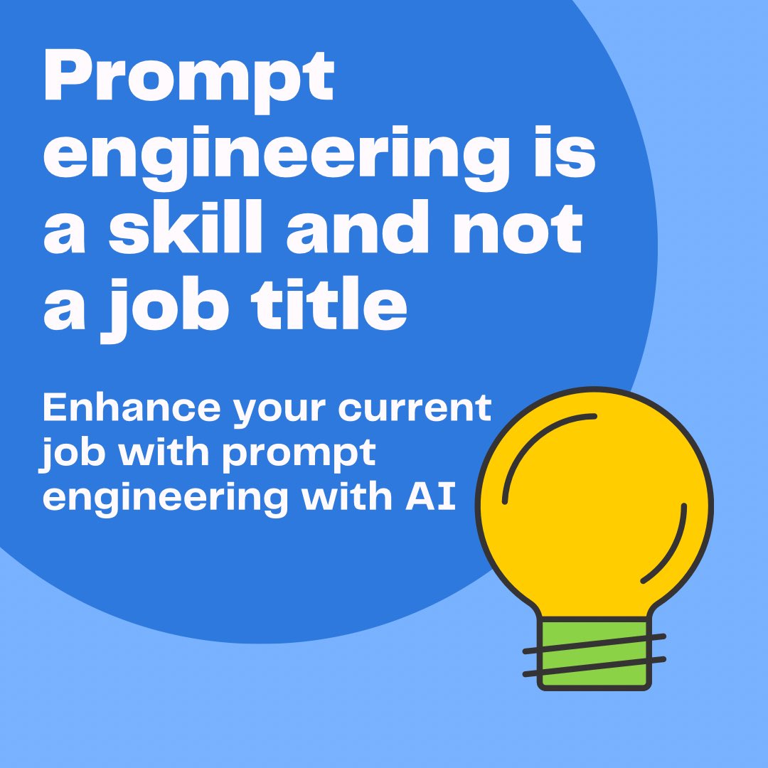 Prompt engineering is for every profession and the more you learn it, the more you can outperform your competitions.