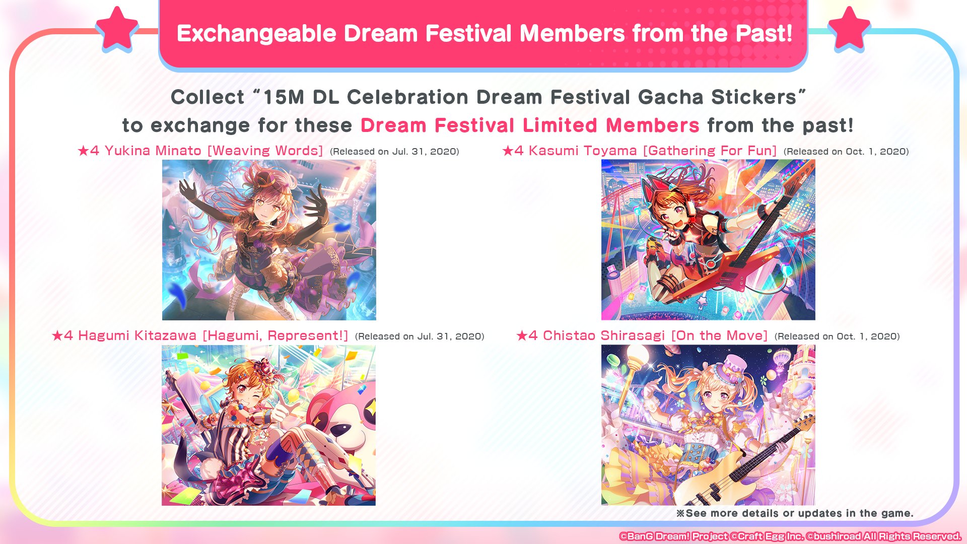 BanG Dream! FILM LIVE Release Commemoration Sticker – Cuchiwaii