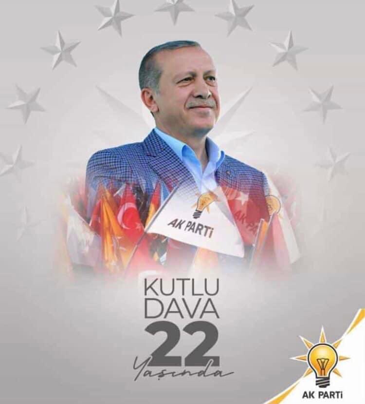14 Ağustos 2001'de Cumhurbaşkanımız Recep Tayyip Erdoğan'ın liderliğinde kurulan, sayısız seçim zaferinin kazanıldığı, sayısız atılıma imzanın atıldığı “Ak Parti 22 Yaşında”.

Millet, devlet ve hak yolunda nice 22 yıllara 🇹🇷

#akparti22yasinda