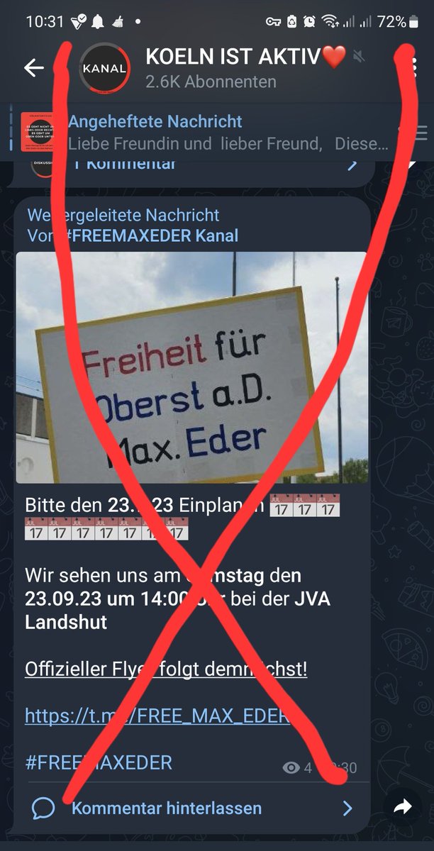 KoelnAnonymous's tweet photo. Die Schlusslichtschwurblergruppe #koelnistaktiv rund um #biancapaffenholz ruft zur Demo für den #reichsbürger #Eder auf. Wie tief steckt ist die #koelner Querdenkertruppe im braunen Sumpf? Ganz tief! https://t.co/JBjRgCH16Y