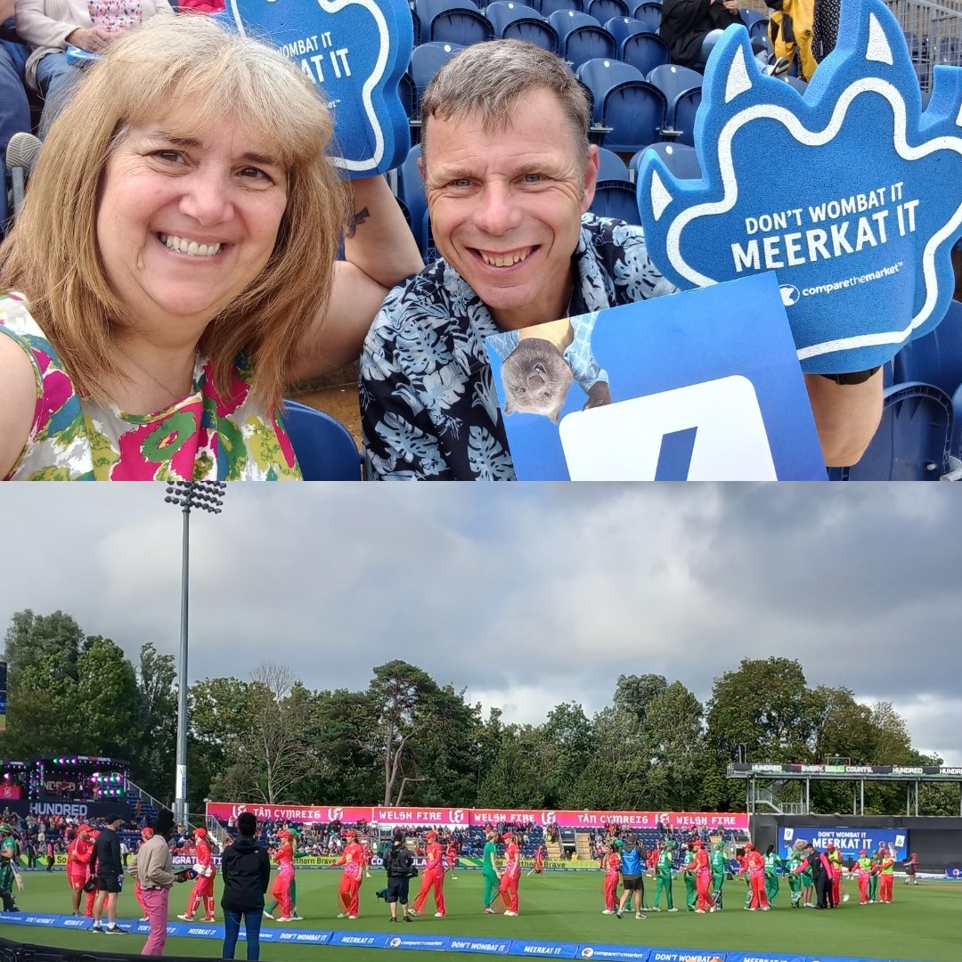 #TheHundred2023 #welshfire #southernbrave #sophiagardens shame about the result but we had a great day out 🏏✔️ off the list @fireratty