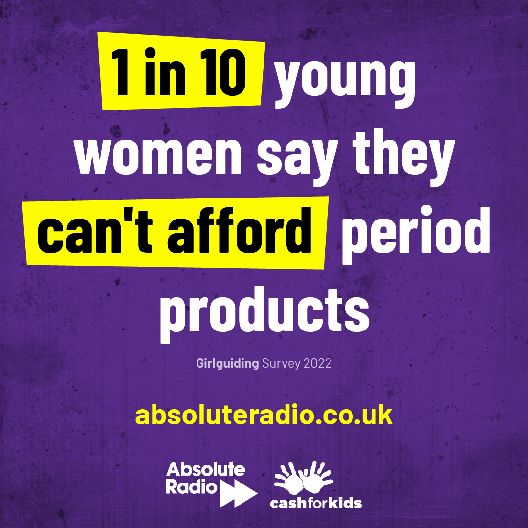 paulsylvester75's tweet photo. 1 in 10 young women in the UK can't afford period products!   It's impacting the physical &amp; mental health of many. 

In 2023, this is unacceptable, so this week on
@absoluteradio we're sharing info &amp; supporting charities who can help.  #periodpoverty 👇 

https://t.co/l0J3HC8xQ2 https://t.co/EgXR9QyFlT