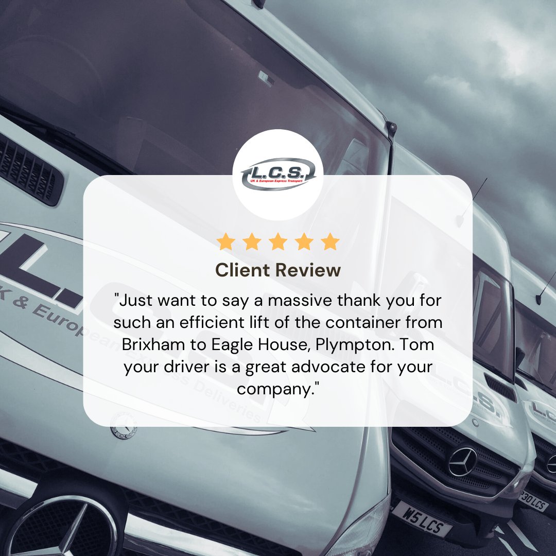 LCSTransportLtd's tweet photo. What better way to start the week🤩

Some great feedback was received by the team last week and we couldn't wait to share it with you!

#reveiws #transport #nextdaydelivery #expresstransport https://t.co/LFKlSHtuFG