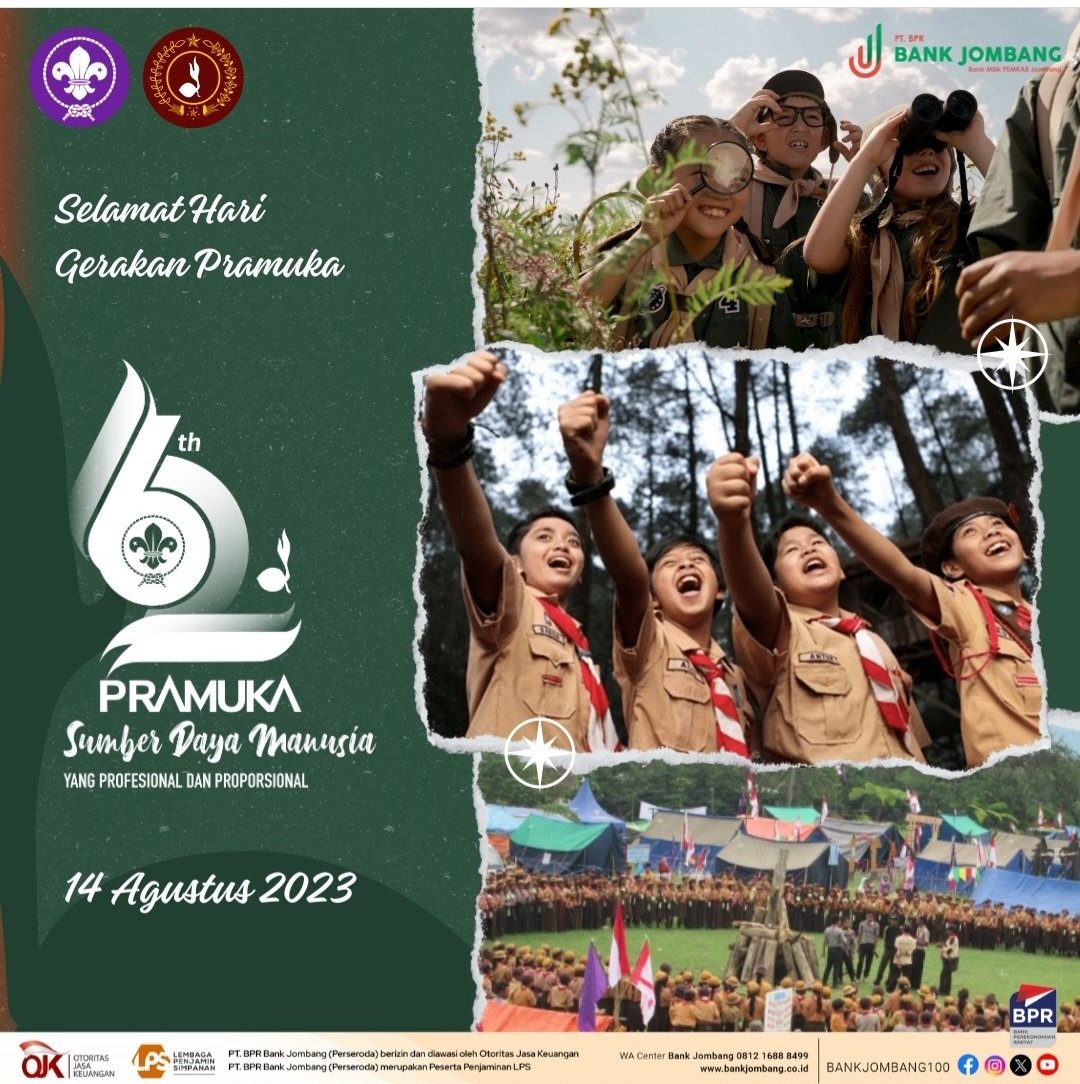 MiftaRezani's tweet image. Selamat Hari Pramuka
#bankjombang100
#HariPramuka 
#gerakan