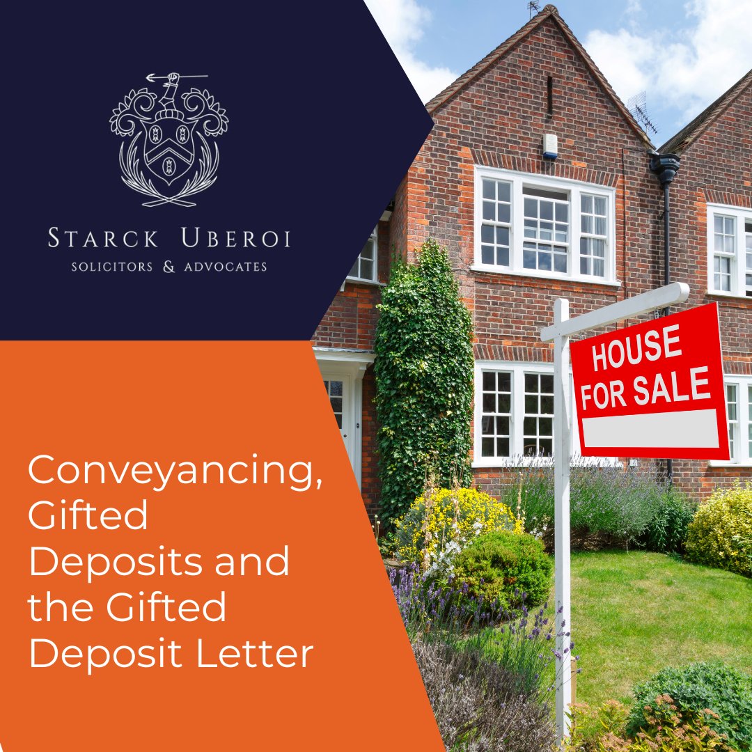 Today, half of first-time buyers are consequently securing properties with a gifted deposit from a loved one. However, there are protocols that must be followed bit.ly/3sdRLqJ
 
#starckuberoi #conveyancing #firsttimebuyer #gifteddeposit #propertyUK #mortgages