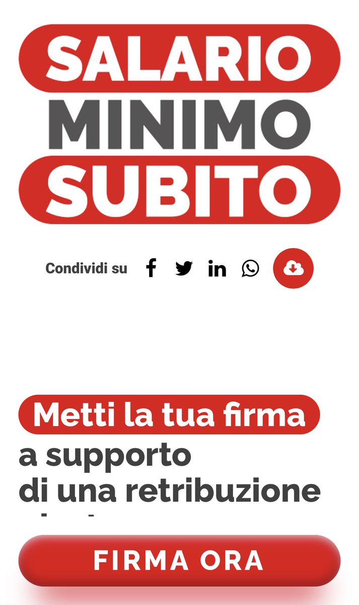 Firmato! Fatelo anche voi.
#salariominimo