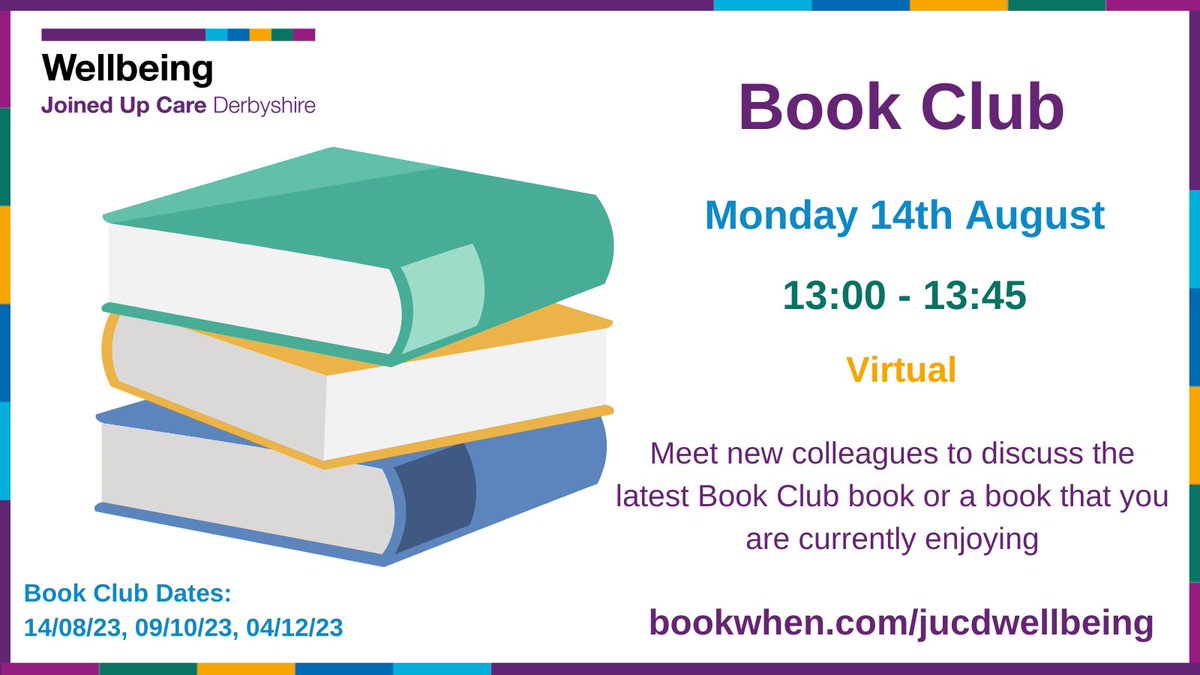 Any recommendations for your top #holidayread this summer? 🌞📖

If you're an avid reader, why not join our Book Club for colleagues, meeting every 8 weeks to discuss the latest Book Club book or a book that you're enjoying 📚

Next meeting Mon 14 at 1pm

bit.ly/448L9qU