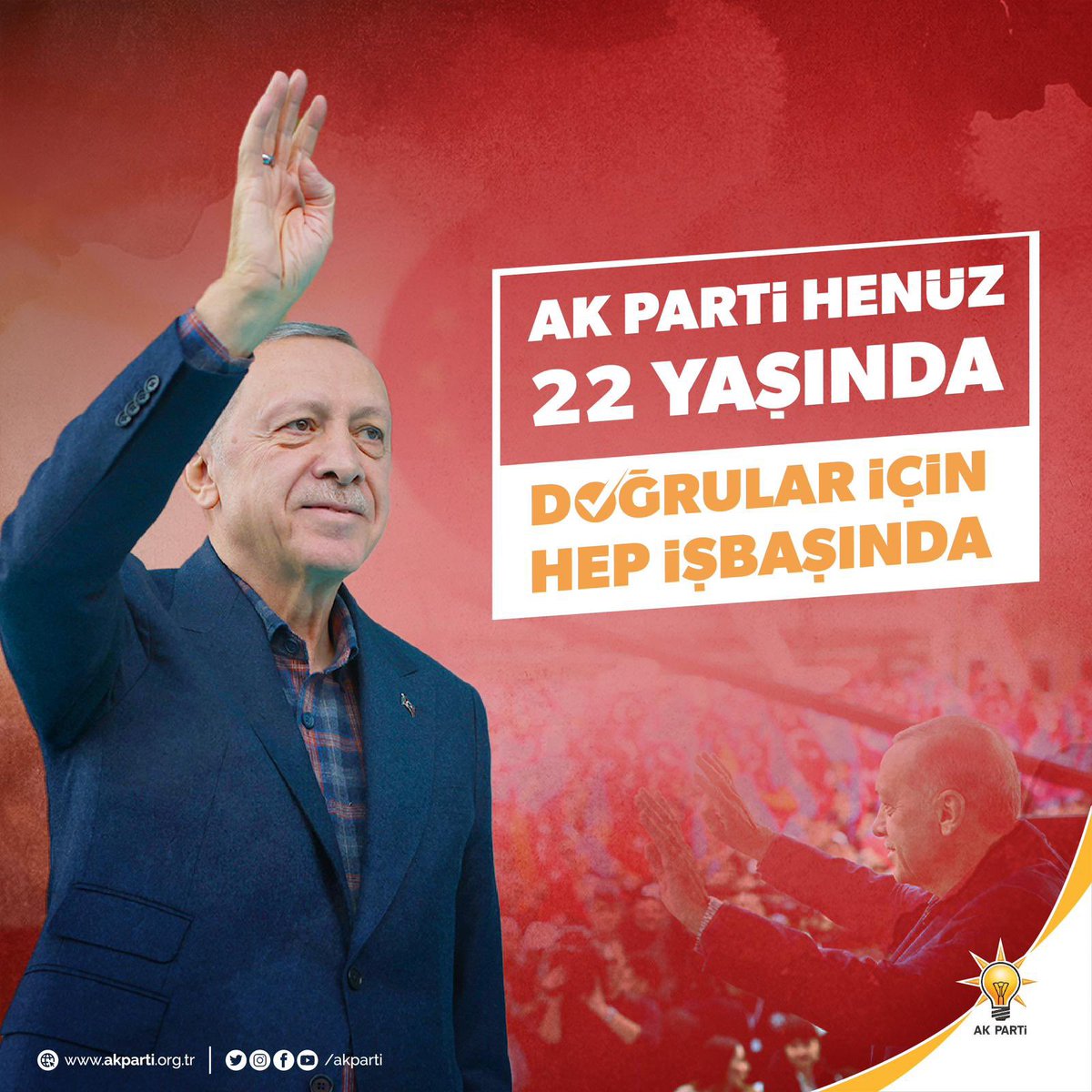 SelimMalkoc's tweet photo. Milletin Partisi Türkiye’nin Partisi 22 Yaşında
#AkParti22Yaşında https://t.co/6KUspD3gkA