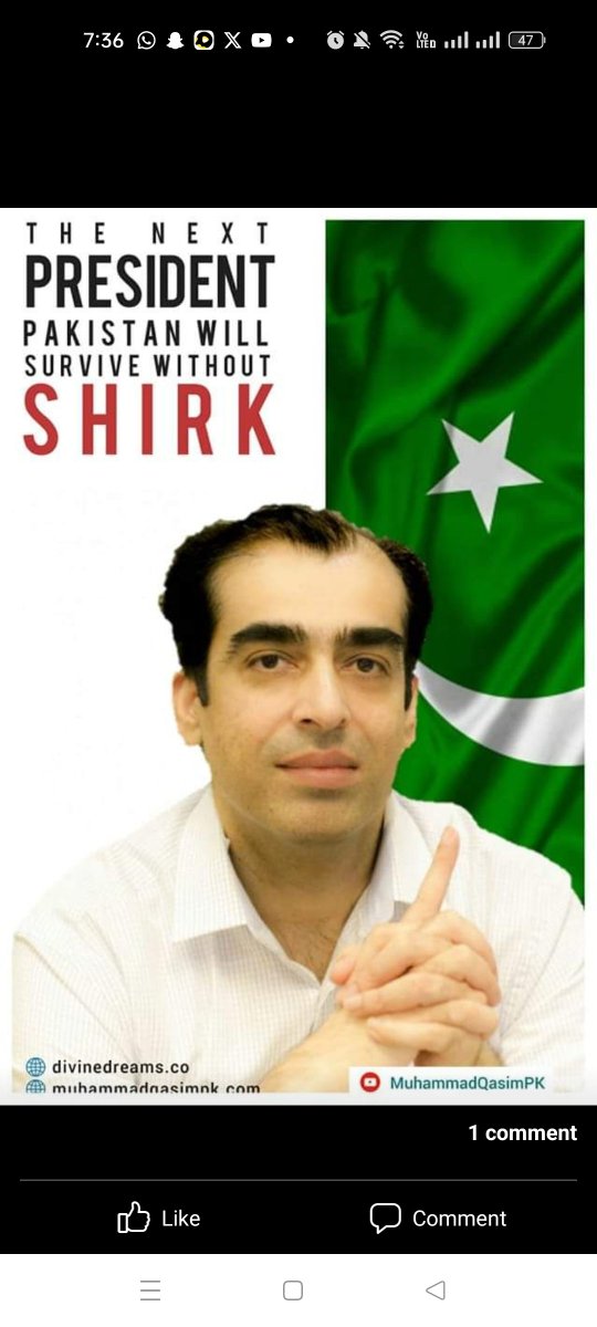 انشاءاللہ بہت جلد پاکستان میں خلافت کی طرح نظام قائم ہونے جا رہا ہے لیکن ابھی مزید کچھ عرصہ کے لیے مشکلات ہیں ۔ پاکستان سے شرک کے خاتمہ کے بعد پاکستان تیزی سے ترقی کرے گا
#MuhammadQasimDreams #ImamMahdi #MuhammadQasimImamMahdi #Shirk