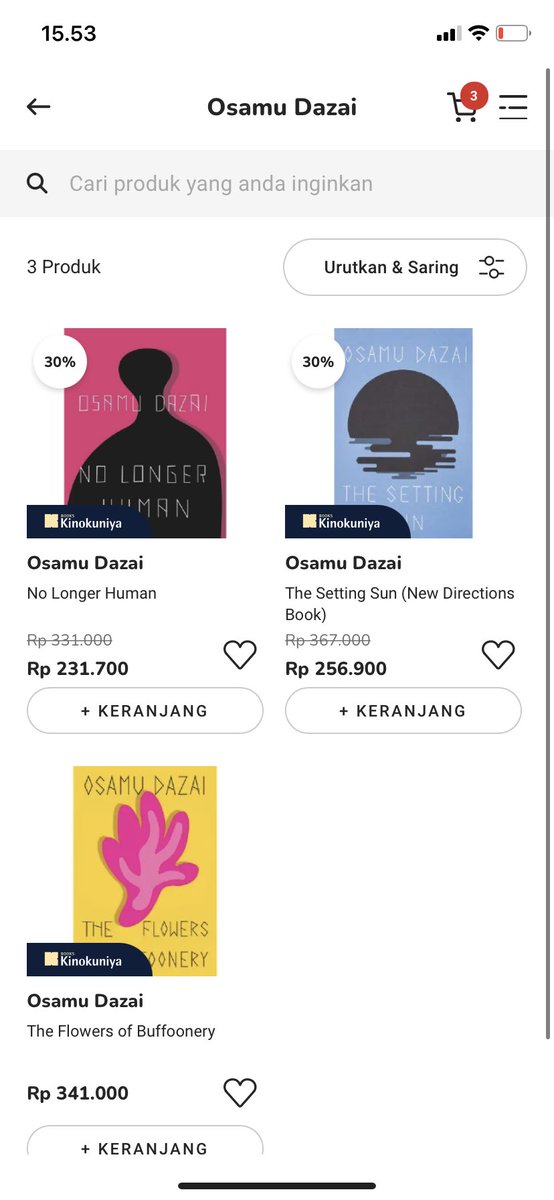 dotokke's tweet photo. buku2 osamu dazai, haruki murakami juga termasuk promo nih^^ https://t.co/AgIQ2pG7KX