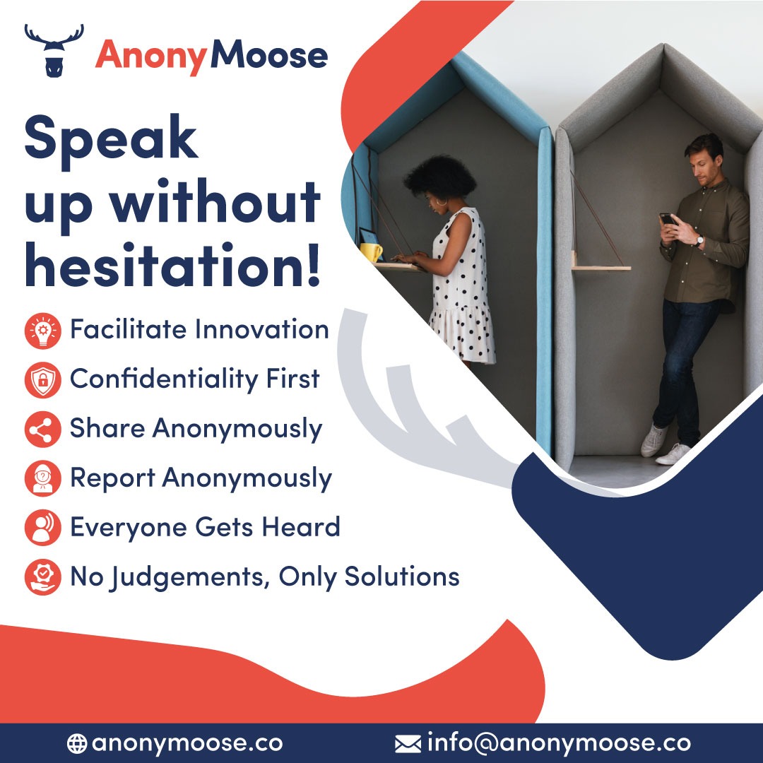 anonymooseapp's tweet image. Chat Securely, Share Freely With AnonyMoose…..

anonymoose.co

#anonymoose #maximumcommunication  #happyemployee #employeeengagement #anonymoosesystem #saas #softwareservice #anonymooseenterprise #oneonone #webportal #email #humaneworkplace #moose #openideas #feedback