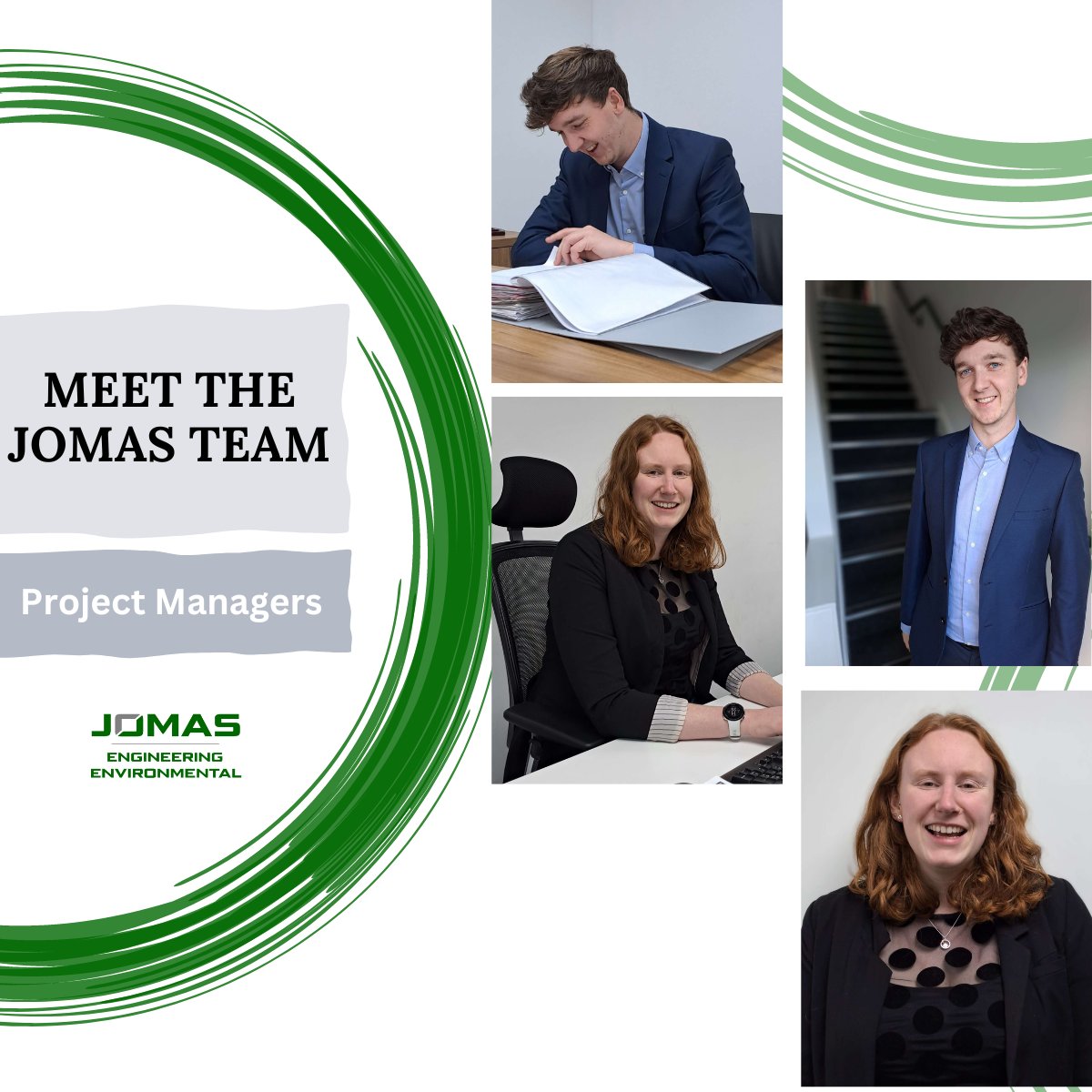 Meet Stuart Jones and Josie Whitehead two of our Project Managers here at Jomas Associates. 👋 'As a #GeoenvironmentalEngineer, I thrive off uncovering site history and piecing together #solutions for the modern environmental and #geotechnical problems we face.' Stuart Jones