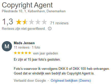 Artoek's tweet image. Als je veel 1-ster reviews ziet met een enkele 5-sterren waar het gebruik van foto's diefstal wordt genoemd mag je ervanuit dat...
#fotoclaims #auteursrecht