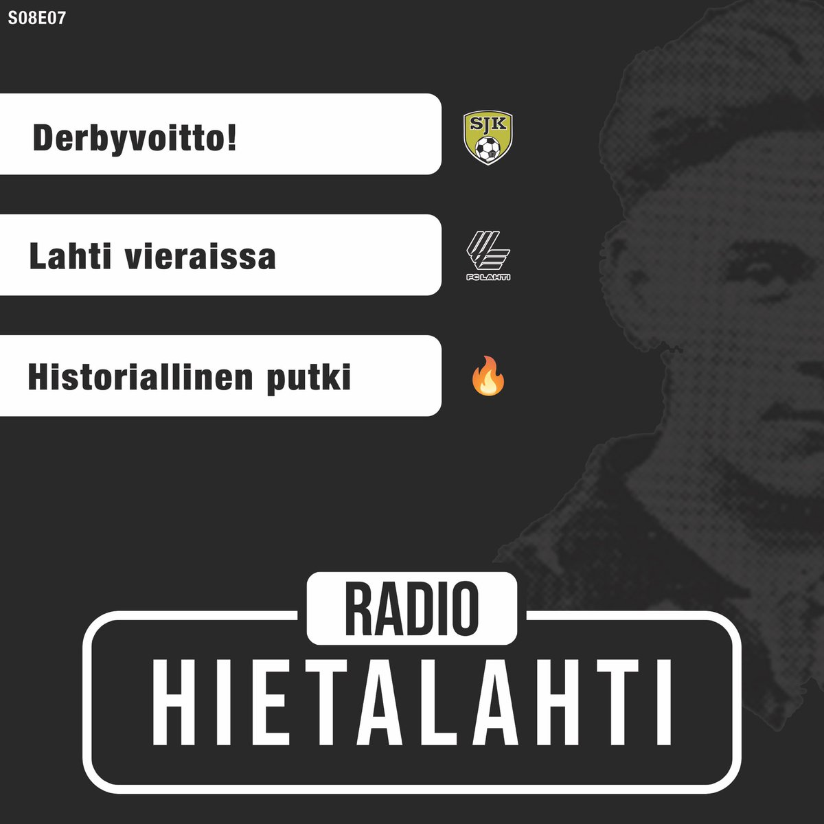 S08E07 - nyt Spotifyssa! 👉 open.spotify.com/episode/1qIvyO…
