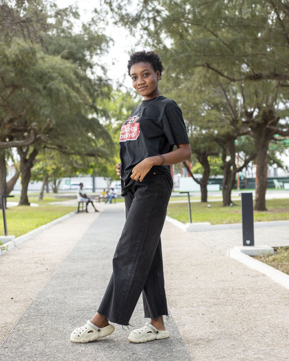 highschobserver's tweet photo. Starting the week with style and a radiant smile! Our Executive, Ms. Ruby, rocking our stunning HSO Black T-Shirt. Let's conquer the week ahead with confidence and positivity! 💫🖤 #HSO #NewWeekVibes #RadiantSmile https://t.co/KxWUpJ1eZu