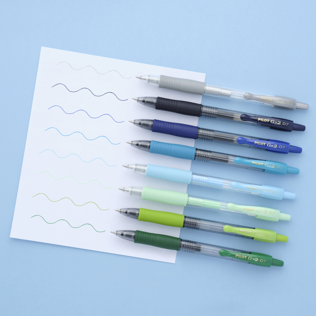 PilotPenUK's tweet photo. We have 31 G2 colour options 🌈
Ranging from warm to cool shades 🎨
Which cool colour do you like? ⬇️
#G2 #PilotG2 #GelPens #PilotPen #PilotPenUK #CoolColours #WriteYourWorld https://t.co/sSis8CJG6i