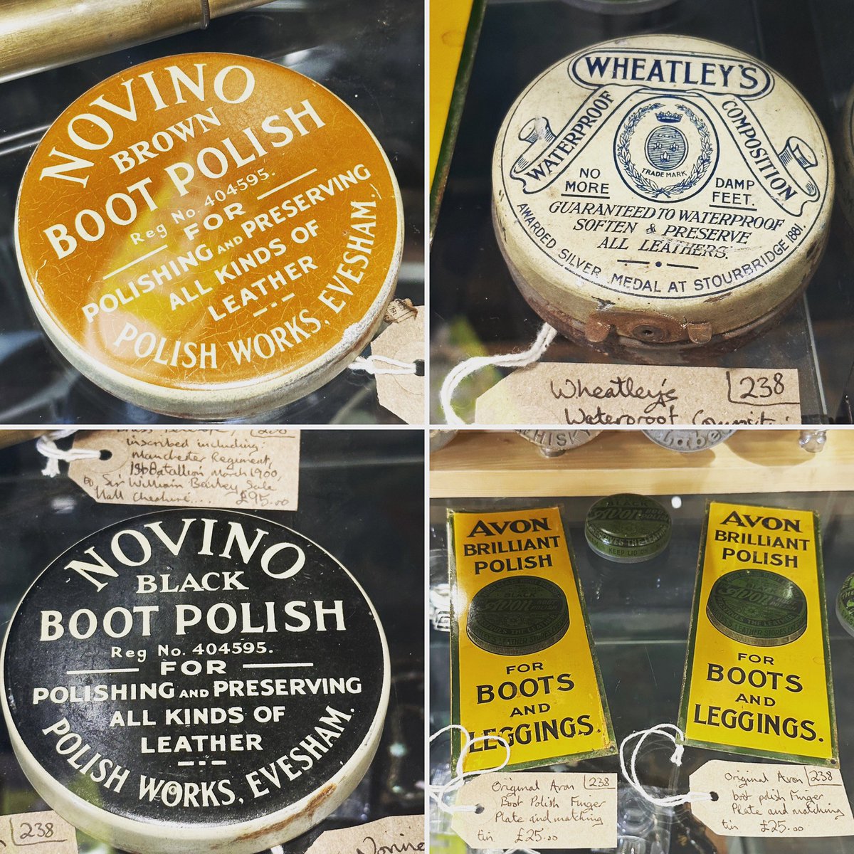 astraantiques's tweet photo. We love nothing more than vintage advertising and packaging…..
#vintageadvertising #avonbrilliantpolish #novino #shopadvertising #oldshop #oldshoepolish #bootpolish #astraantiquescentre #hemswell #lincolnshire
Open 10-5pm https://t.co/JbCFITuj3u