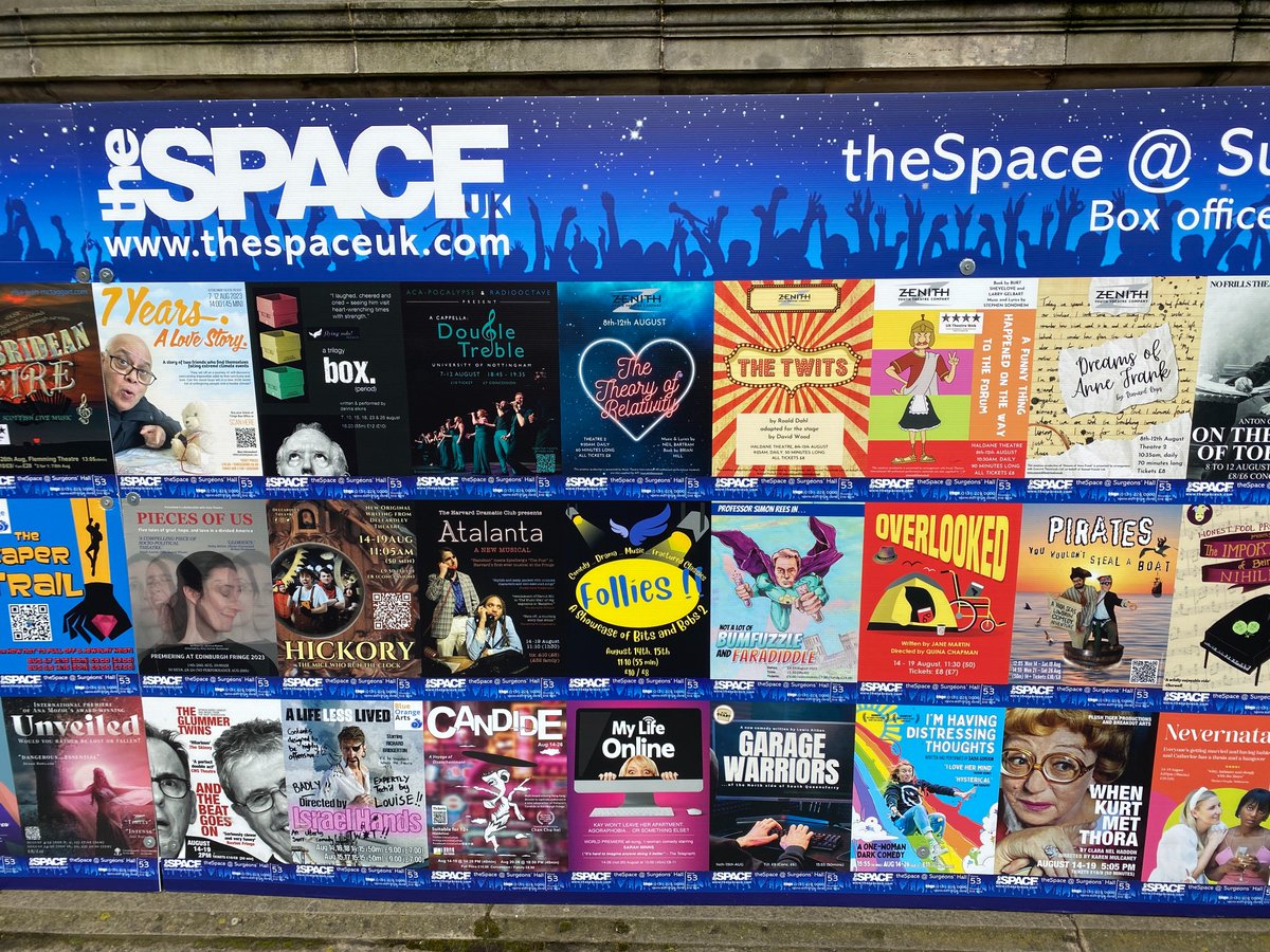scotteyerly's tweet photo. It's D-DAY... no, E-DAY, with our EDINBURGH FRINGE debut today! The incredible team of Sarah Minns, Oliver Platt &amp; Lana Bode brings MY LIFE ONLINE to life. Check out this snap: we're at bottom center! @S_minns @lana_bode @edfringe @theSpaceUK @djmishmish
#edfringe #fillyerboots https://t.co/xdidjlQamO