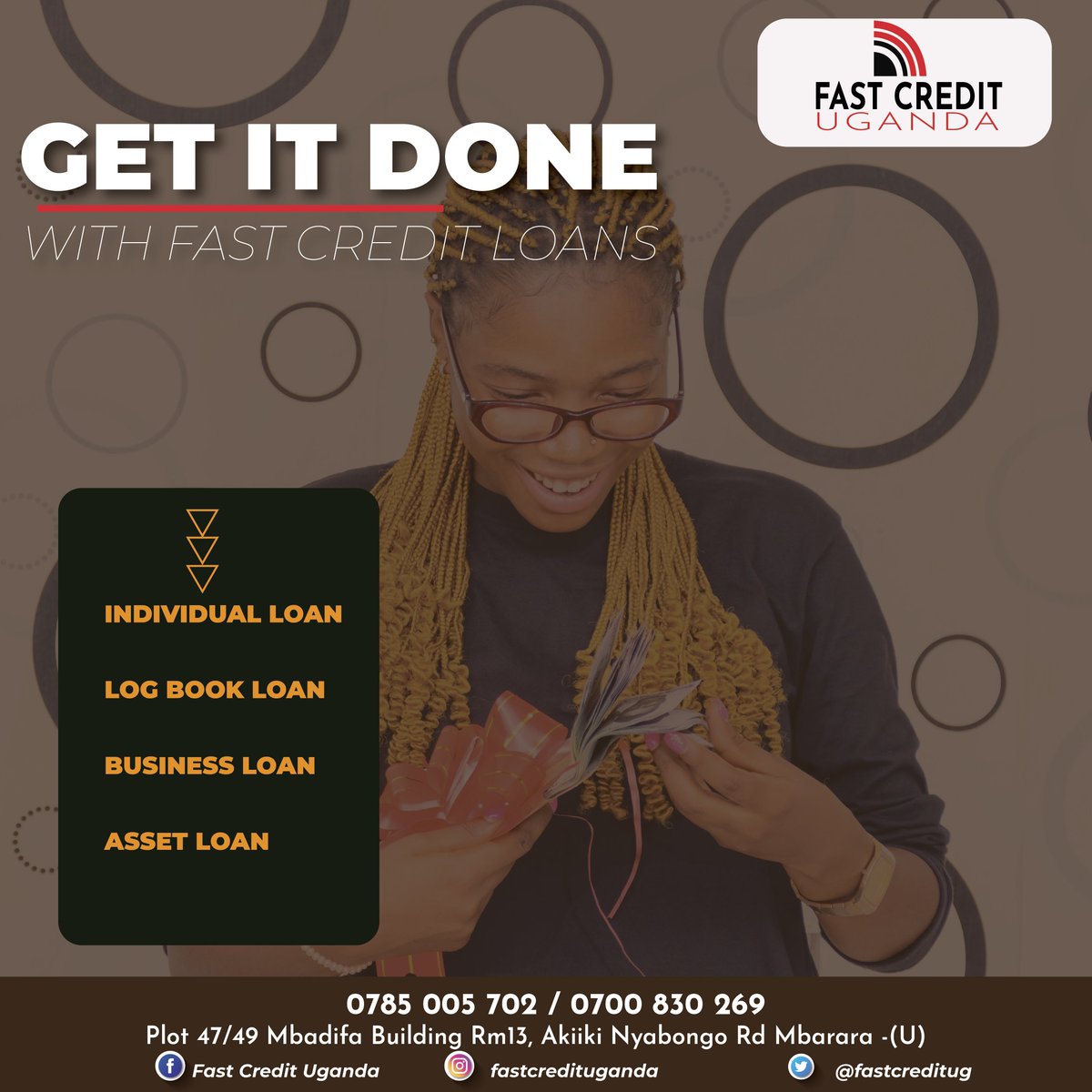 fastcreditug's tweet photo. You can become whatever you want to be.
Stay #positive with our #fastcredit loans.
#Mbarara #loans #loanservices https://t.co/9t2cVQKSQc