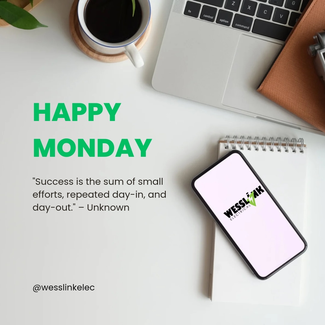 WesslinkElec's tweet photo. Embrace the start of a new week with enthusiasm and determination! Mondays are a chance to set the tone for the days ahead. Let's tackle our goals and challenges head-on, and make this week the stepping stone to success. 💪 #MondayMotivation #NewWeekNewGoals" https://t.co/MG23nH7tEX