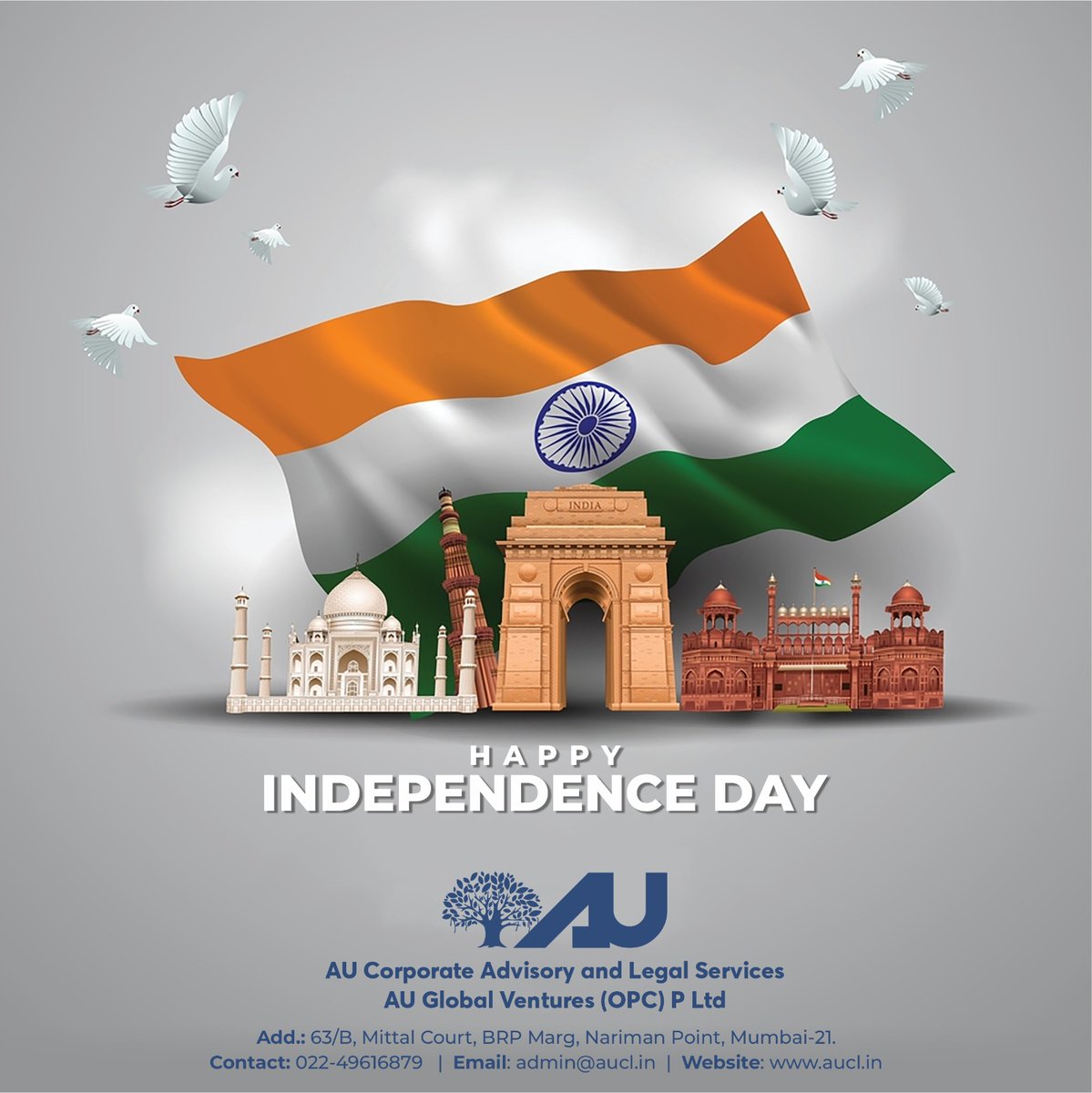 akshat_khetan's tweet photo. The #freedom to create and constantly strive towards perfection and excellence in whatever we do, is something that we should never take for granted. Here's wishing everyone a very #HappyIndependenceDay, as we clock #76years of liberty, prosperity and opportunity.
#ACUL https://t.co/rxo6777wAH