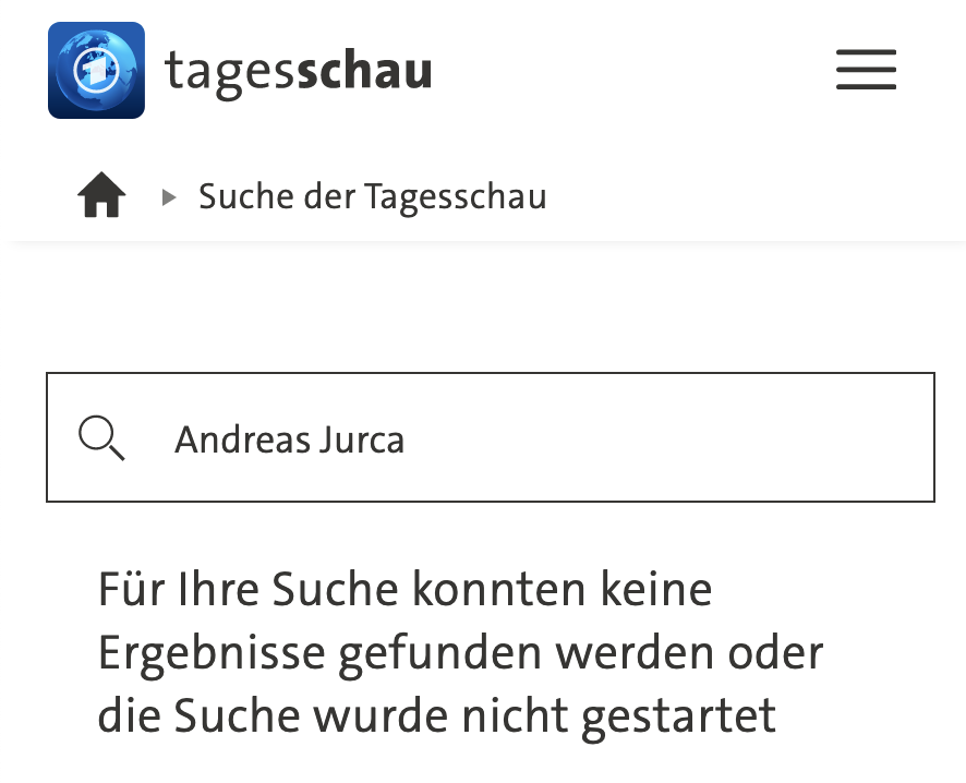 hori_____zont's tweet photo. @tagesschau "Für Ihre Suche konnten keine Ergebnisse gefunden werden..."
>>> https://t.co/MwlxolqsAv
