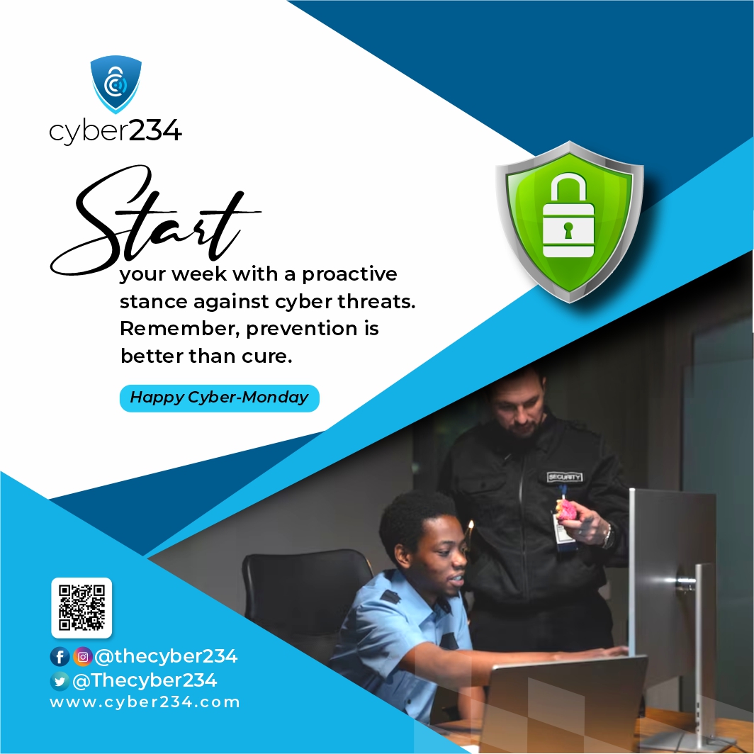 TheCyber234's tweet photo. Stay informed, stay cautious, and stay protected against cyber threats.

Happy Cyber Monday.
.
.
#cyber234 #cybersecurity #cybermonday #safety #onlinesafety #business #cyberprotection https://t.co/hjx4mz1Oe8