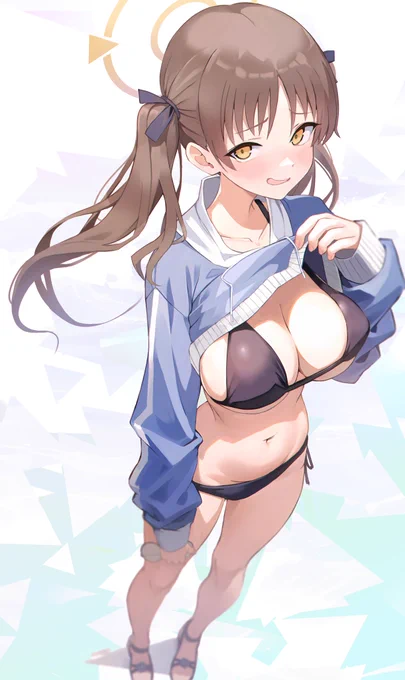 #ブルアカ 水着モエ…!