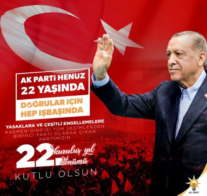Türkiye'nin kaderini değil Dünyanın da dengesini değiştirecek, 
Dünya Lideri Recep Tayyip Erdoğan'ın AK Partiyi kurulduğu gündür.

Ömrün uzun olsun Reisim...
#AkParti22Yaşında