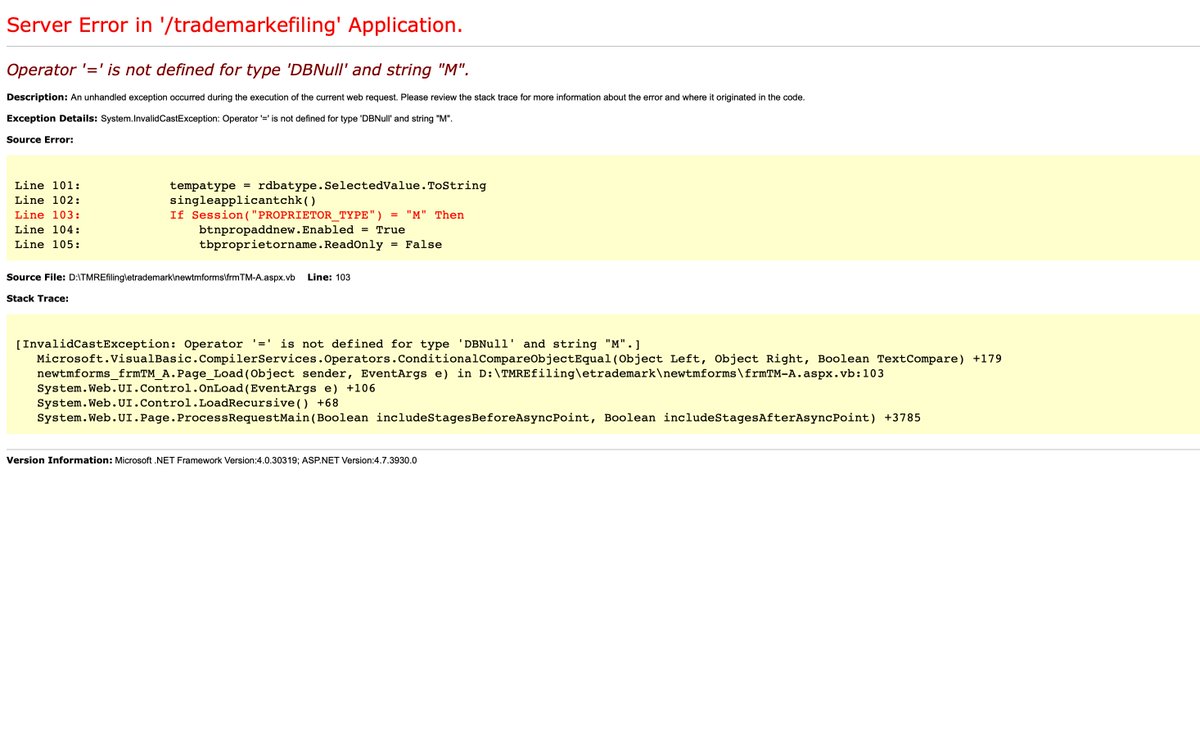 itsbalamurali's tweet photo. This has been the situation of Trademark filing portal of India for several months now. @NICMeity or @cgpdtm_india  doesn't respond to the emails. For the sake of God we are a $3.5T economy without a working IP filing portal 🙏🏼. @RGNIIPM @CIPAM_India https://t.co/QHXJDGf3GR