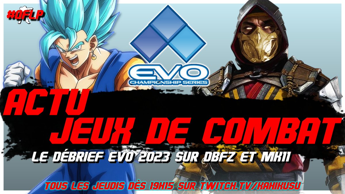 kahikusu's tweet image. La France 🇫🇷 a fini 2ème de l' #Evo2023 sur #DragonBallFighterZ et on débrief ça avec @iamarktall !  

➡️ Lien en com

✅ Débrief DBFZ de l'EVO 2023
✅ Débrief MK11 de l'EVO 2023

#OFLP
