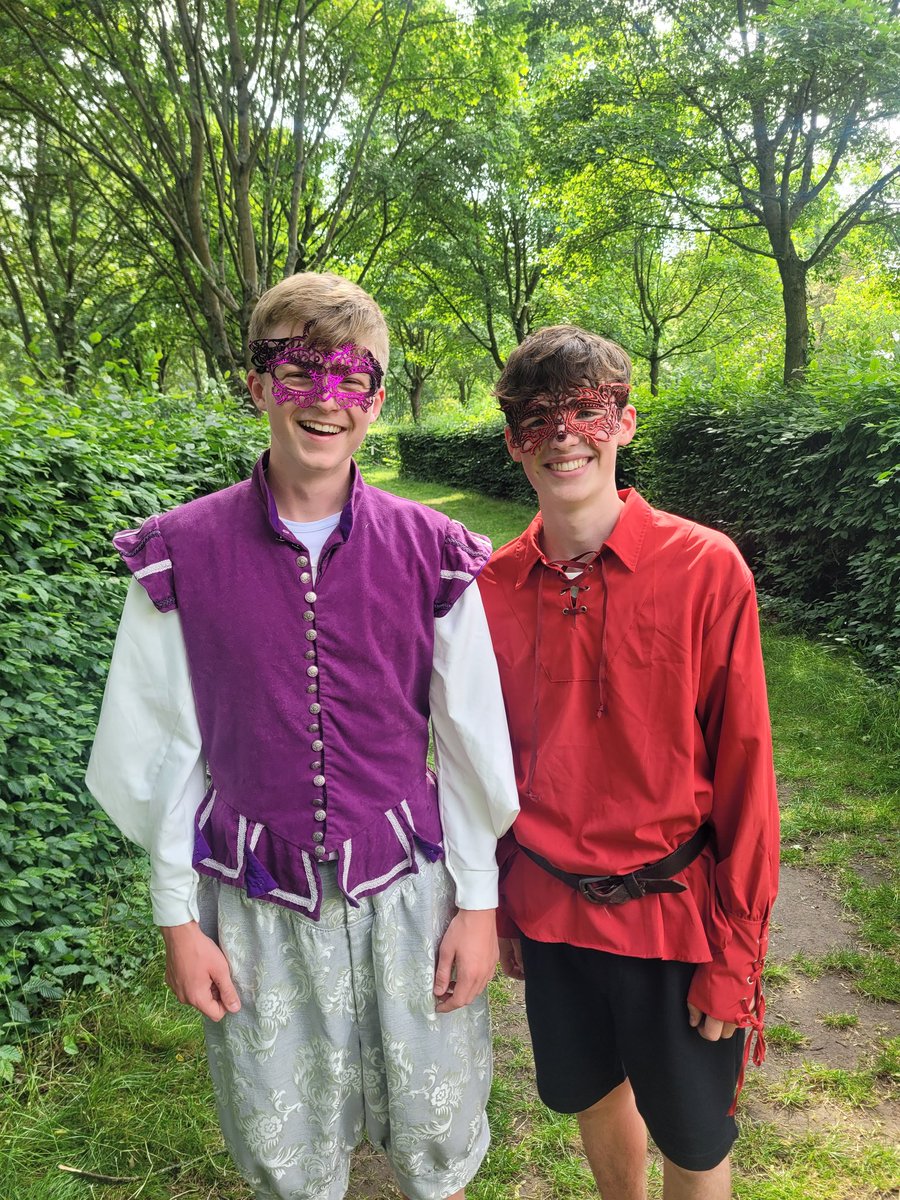 Amazing memories from our summer production of Romeo &amp; Juliet. Here's Adam &amp; Angus looking fabulous!