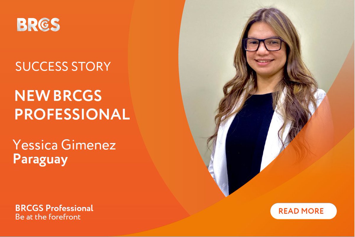 BRCGS_Standards's tweet photo. Please join us in congratulating Yessica Gimenez from Paraguay who has recently graduated as a BRCGS Professional! Find out more about her and her experience with the programme in our latest success story: https://t.co/jKX97nBRZK
#IAMPROFESSIONAL https://t.co/AVkiN1rcTx