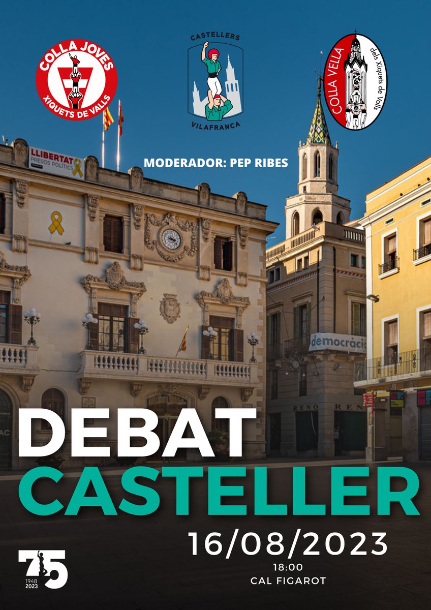 Verds's tweet photo. Aquesta setmana organitzem un parell de taules rodones molt interessants. Apunteu-ho a l'agenda 👇👇👇
➡️ Debat organitzat pels joves de la colla amb 3 de les 4 colles que participen a #stfelix. Dimecres a les 18h a Cal Figarot. Moderat per @pepribes!
#castellers #castells https://t.co/gmqSyftNof